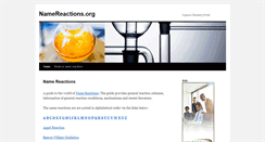 Desktop Screenshot of namereactions.org